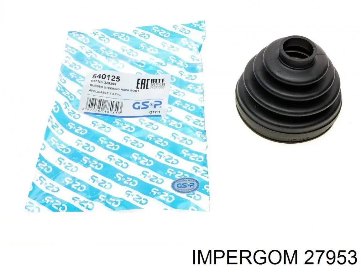 Bota de proteção externa de junta homocinética do semieixo dianteiro Impergom 27953 preço, a partir de 11,27 USD