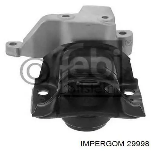 Coxim (suporte) esquerdo de motor 1369381080 Fiat/Alfa/Lancia