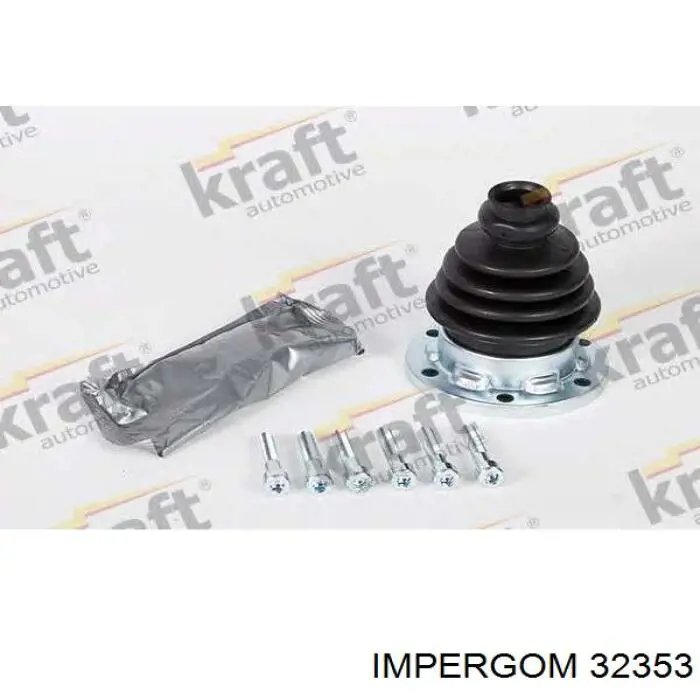 Compre 32353 Impergom Bota de proteção interna de junta homocinética do semieixo dianteiro