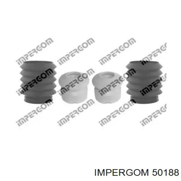 50188 Impergom Pára-choque (grade de proteção) de amortecedor dianteiro + bota de proteção