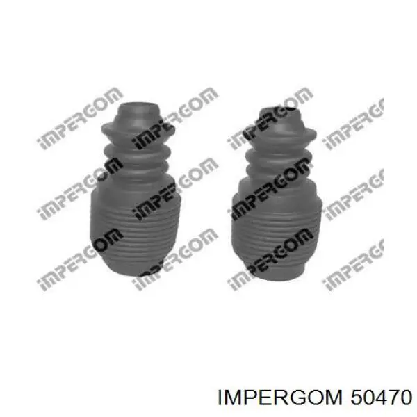 50470 Impergom Pára-choque (grade de proteção) de amortecedor dianteiro + bota de proteção