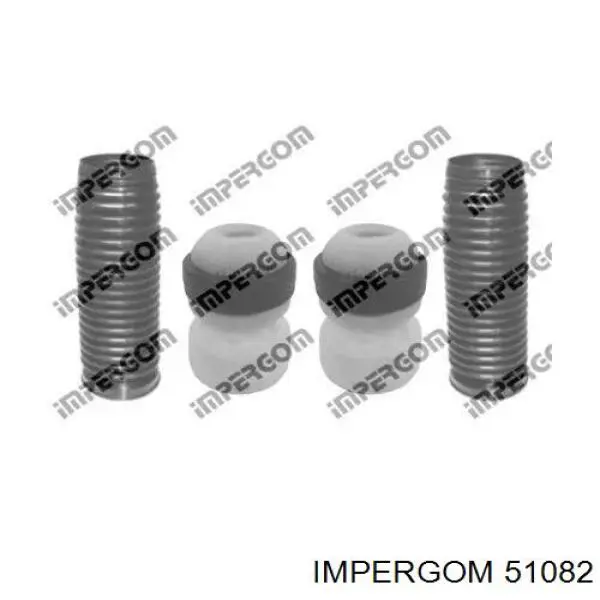 51082 Impergom Pára-choque (grade de proteção) de amortecedor dianteiro + bota de proteção