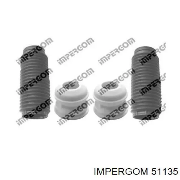 51135 Impergom Pára-choque (grade de proteção) de amortecedor dianteiro + bota de proteção