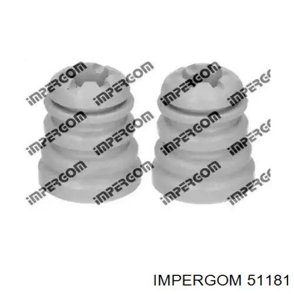 51181 Impergom Pára-choque (grade de proteção) de amortecedor traseiro + bota de proteção