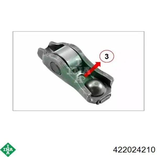 422024210 INA Balanceiro de válvula (balanceiro de válvulas) de admissão