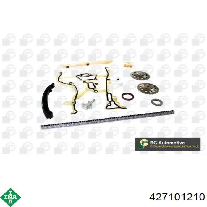 Engrenagem de cadeia da roda dentada da árvore distribuidora de motor INA 427101210 preço, a partir de 114,07 USD