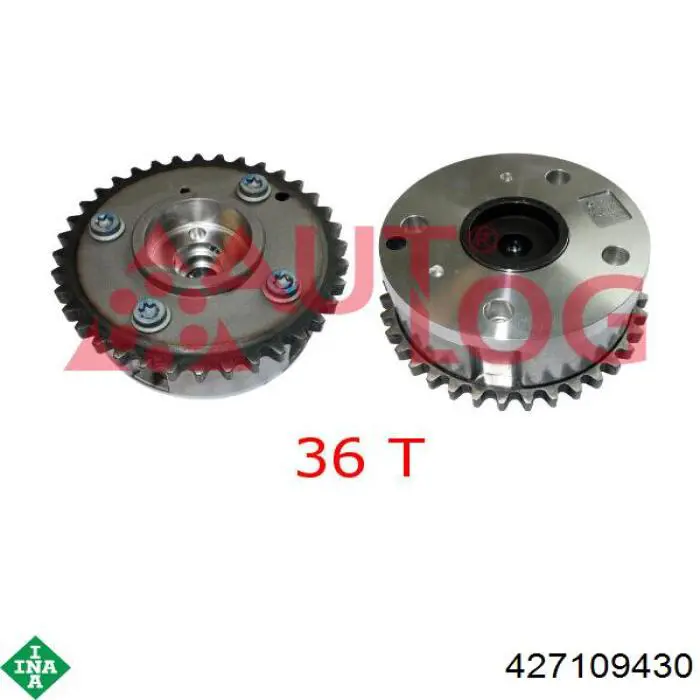 Engrenagem de cadeia da roda dentada da árvore distribuidora de motor INA 427109430 preço, a partir de 112,15 USD