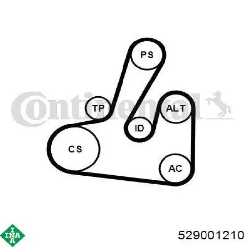 Compre 529001210 INA Correia dos conjuntos de transmissão, kit