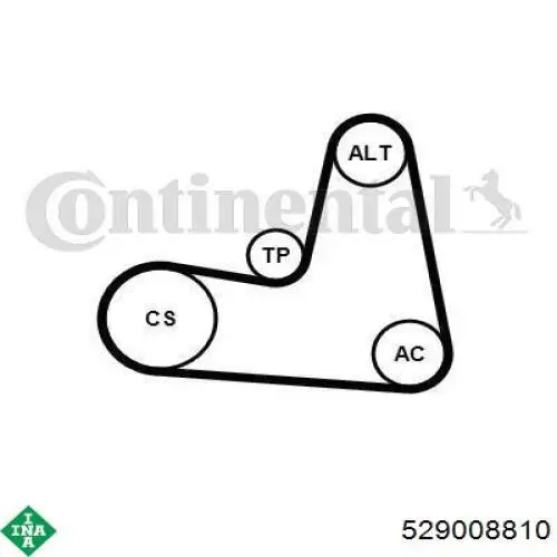 Compre 529008810 INA Correia dos conjuntos de transmissão, kit
