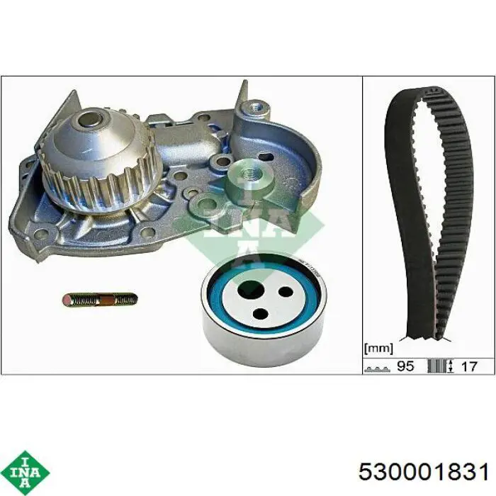 Correia do mecanismo de distribuição de gás, kit INA 530001831 preço, a partir de 93,23 USD