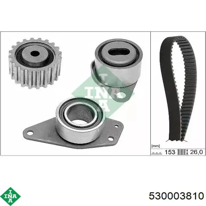 Correia do mecanismo de distribuição de gás, kit INA 530003810 preço, a partir de 132,29 USD