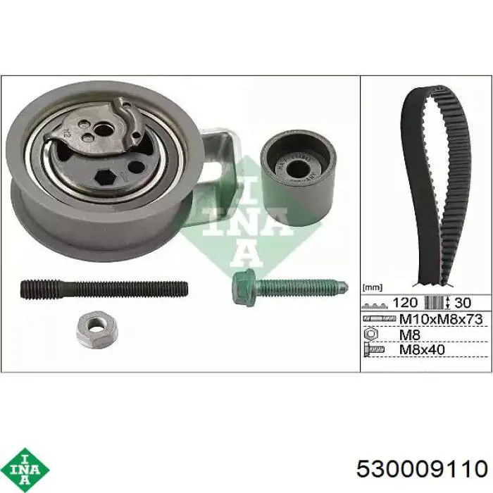Correia do mecanismo de distribuição de gás, kit INA 530009110 preço, a partir de 142,21 USD