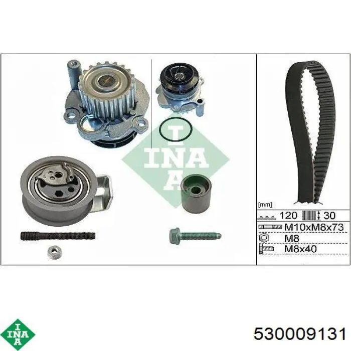Correia do mecanismo de distribuição de gás, kit INA 530009131 preço, a partir de 126,17 USD