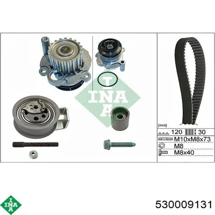 Compre 530009131 INA Correia do mecanismo de distribuição de gás, kit