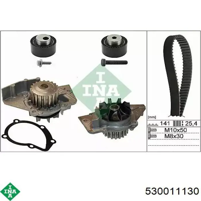 Correia do mecanismo de distribuição de gás, kit INA 530011130 preço, a partir de 90,18 USD