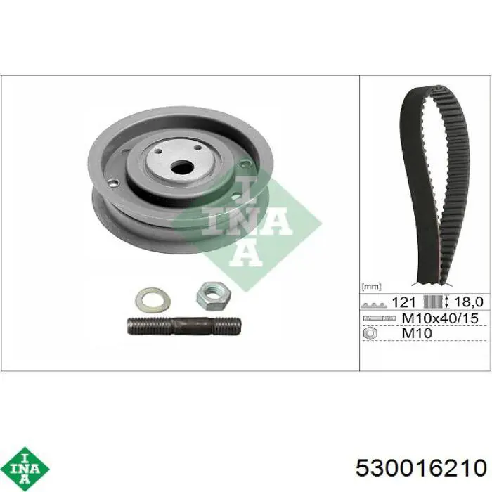 Compre 530016210 INA Correia do mecanismo de distribuição de gás, kit