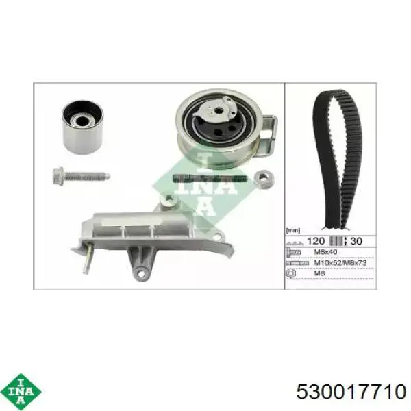 Correia do mecanismo de distribuição de gás, kit INA 530017710 preço, a partir de 209,04 USD