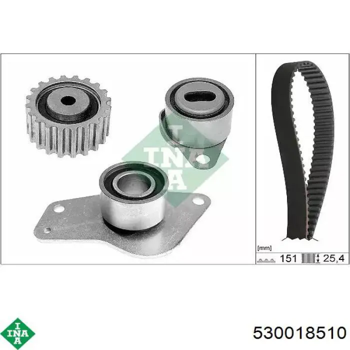 Correia do mecanismo de distribuição de gás, kit INA 530018510 preço, a partir de 156,31 USD