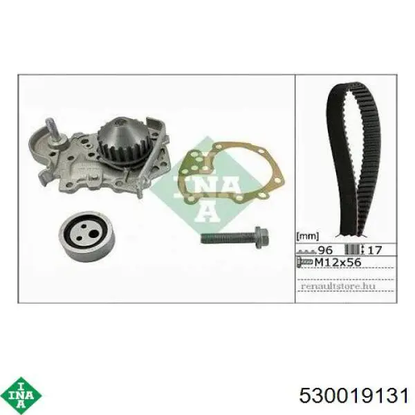 Correia do mecanismo de distribuição de gás, kit INA 530019131 preço, a partir de 102,62 USD