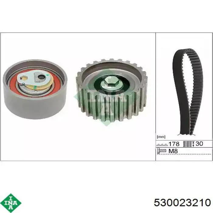 Correia do mecanismo de distribuição de gás, kit INA 530023210 preço, a partir de 118,35 USD