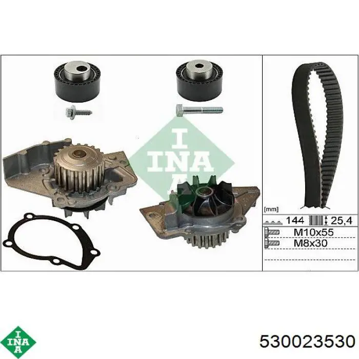 Compre 530023530 INA Correia do mecanismo de distribuição de gás, kit