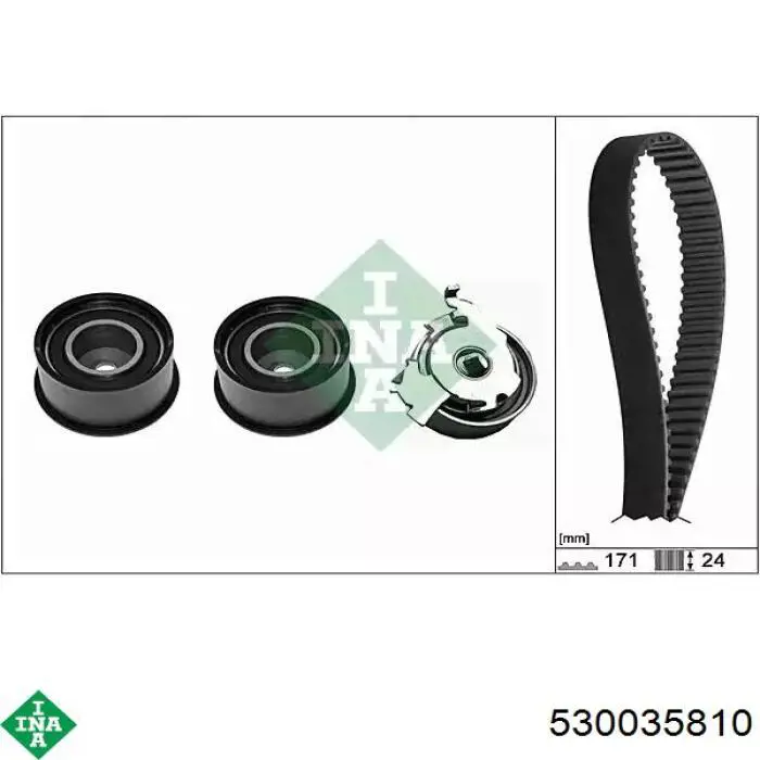 Correia do mecanismo de distribuição de gás, kit INA 530035810 preço, a partir de 101,33 USD
