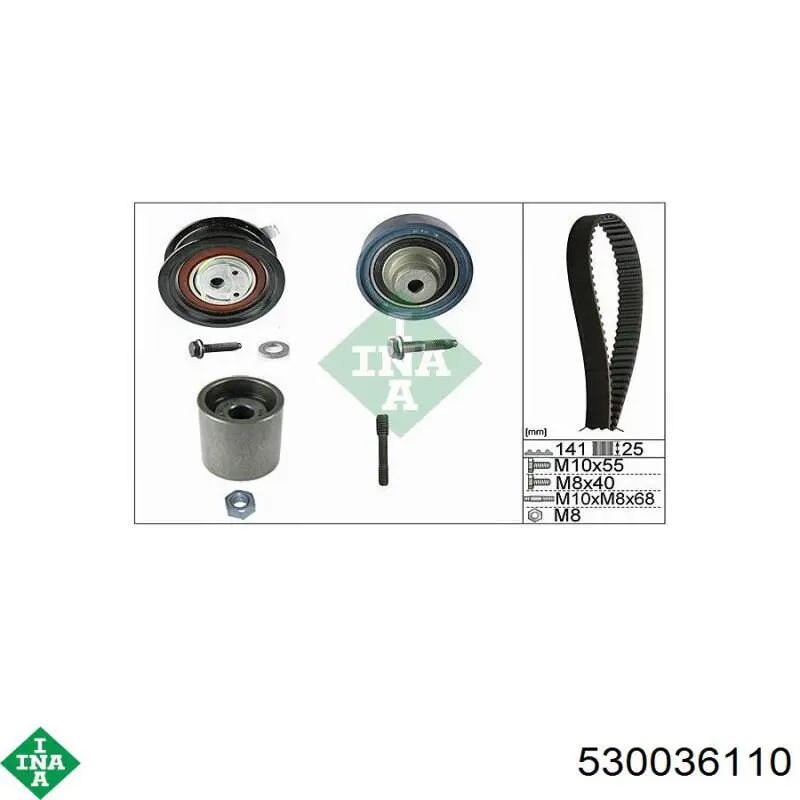 Compre 530036110 INA Correia do mecanismo de distribuição de gás, kit