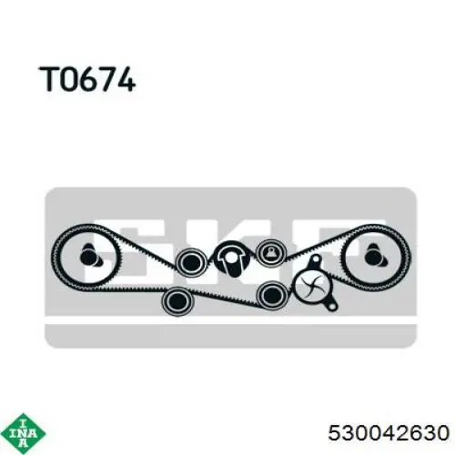 Correia do mecanismo de distribuição de gás, kit INA 530042630 preço, a partir de 235,93 USD