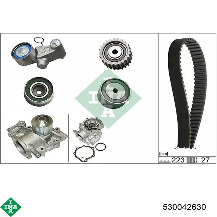Compre 530042630 INA Correia do mecanismo de distribuição de gás, kit