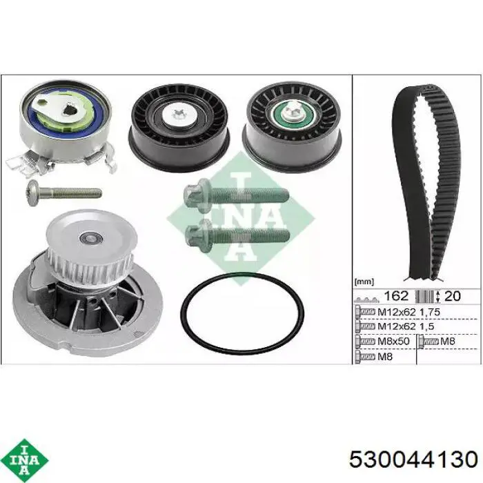 Correia do mecanismo de distribuição de gás, kit INA 530044130 preço, a partir de 142,94 USD
