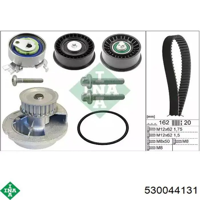 Correia do mecanismo de distribuição de gás, kit INA 530044131 preço, a partir de 142,68 USD