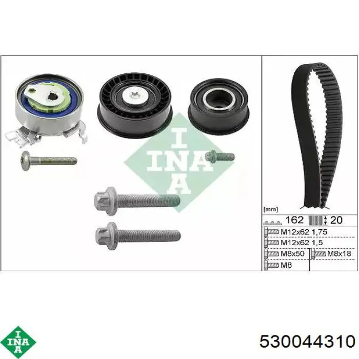 Correia do mecanismo de distribuição de gás, kit INA 530044310 preço, a partir de 88,83 USD