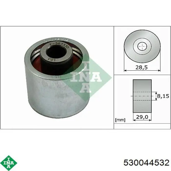 Correia do mecanismo de distribuição de gás, kit INA 530044532 preço, a partir de 223,85 USD