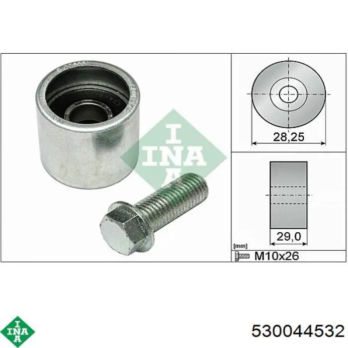 Compre 530044532 INA Correia do mecanismo de distribuição de gás, kit