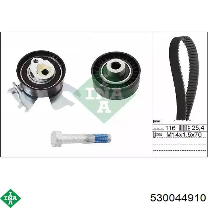 Correia do mecanismo de distribuição de gás, kit INA 530044910 preço, a partir de 83,20 USD
