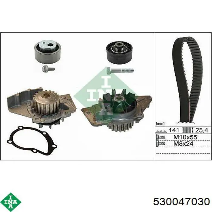 Compre 530047030 INA Correia do mecanismo de distribuição de gás, kit