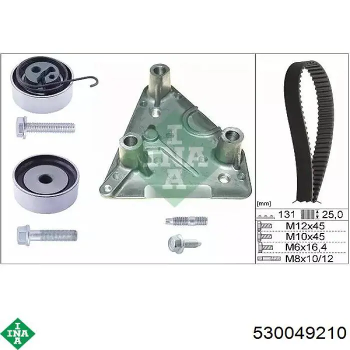 Correia do mecanismo de distribuição de gás, kit INA 530049210 preço, a partir de 100,95 USD
