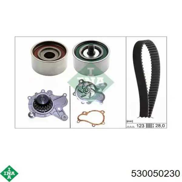 Correia do mecanismo de distribuição de gás, kit INA 530050230 preço, a partir de 205,11 USD