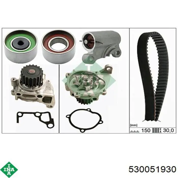 Correia do mecanismo de distribuição de gás, kit INA 530051930 preço, a partir de 198,43 USD
