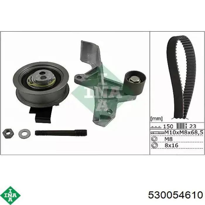 Correia do mecanismo de distribuição de gás, kit INA 530054610 preço, a partir de 159,68 USD