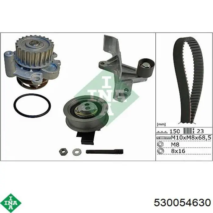 Correia do mecanismo de distribuição de gás, kit INA 530054630 preço, a partir de 211,96 USD