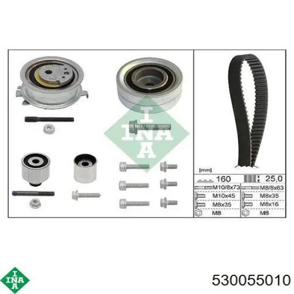 Compre 530055010 INA Correia do mecanismo de distribuição de gás, kit