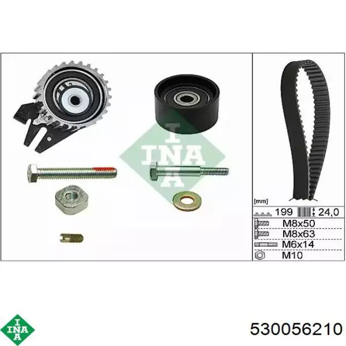 Correia do mecanismo de distribuição de gás, kit INA 530056210 preço, a partir de 106,08 USD