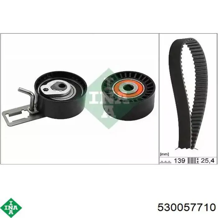Correia do mecanismo de distribuição de gás, kit INA 530057710 preço, a partir de 106,30 USD