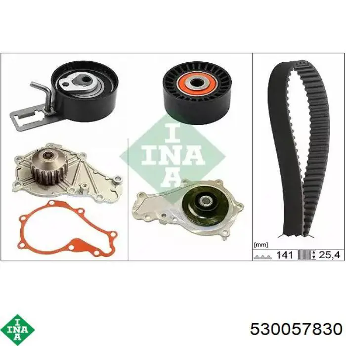 Correia do mecanismo de distribuição de gás, kit INA 530057830 preço, a partir de 147,03 USD