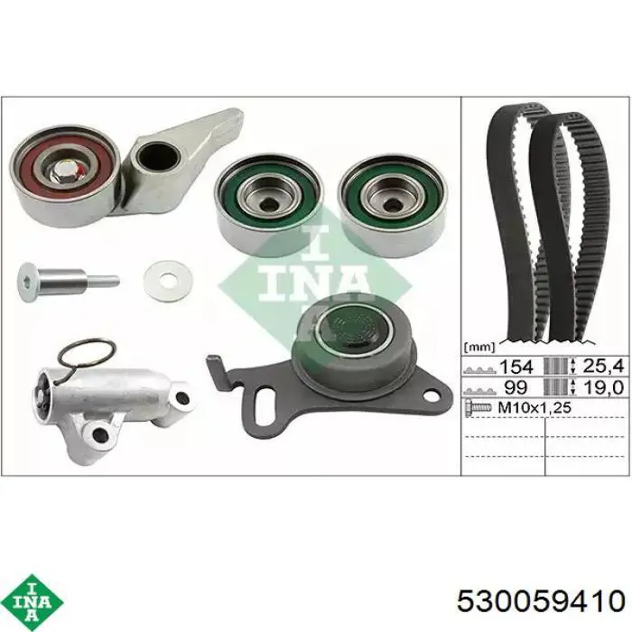 Correia do mecanismo de distribuição de gás, kit INA 530059410 preço, a partir de 242,73 USD