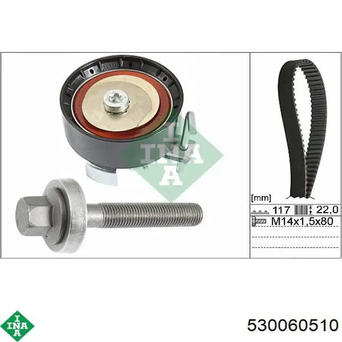 Correia do mecanismo de distribuição de gás, kit INA 530060510 preço, a partir de 89,85 USD