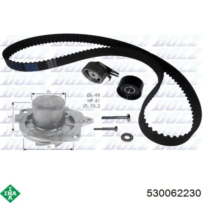Correia do mecanismo de distribuição de gás, kit INA 530062230 preço, a partir de 152,22 USD