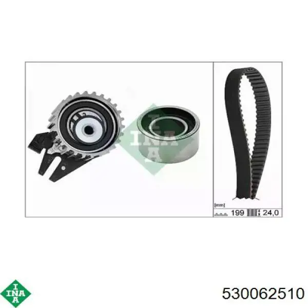 Correia do mecanismo de distribuição de gás, kit INA 530062510 preço, a partir de 114,73 USD