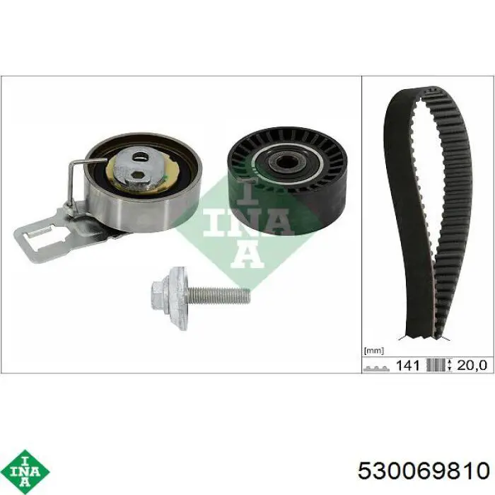 Correia do mecanismo de distribuição de gás, kit INA 530069810 preço, a partir de 91,71 USD